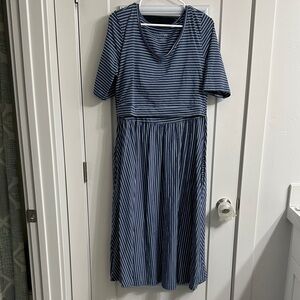 Striped Blue Dress